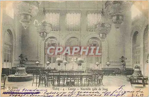 Cartes postales Vichy Casino Nouvelle Salle de Jeux (carte 1900)