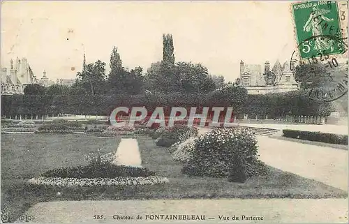 Cartes postales Chateau de Fontainebleau Vue du Parterre