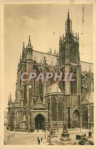 Cartes postales Metz (Moselle) La Douce France La Cathedrale vue de la Place d'Armes