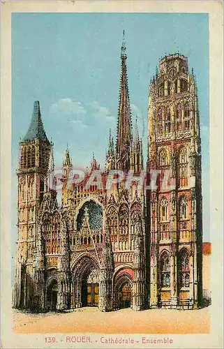 Cartes postales Rouen Cathedrale Ensemble