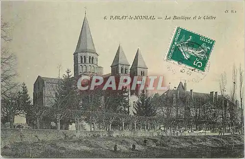 Cartes postales Paray le Monial La Basilique et le Cloitre