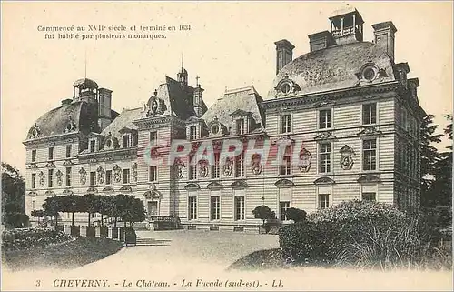 Ansichtskarte AK Cheverny Le Chateau La Facade (Sud Est)