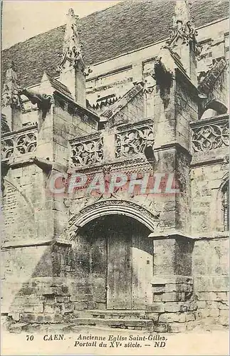 Cartes postales Caen Ancienne Eglise Saint Gilles Portail du XVe Siecle