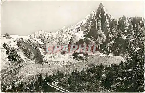 Moderne Karte Chamonix Mont Blanc Aiguille du Dru