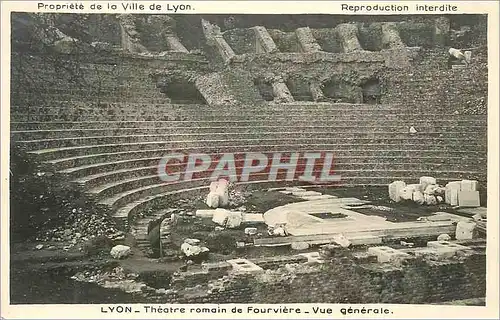 Cartes postales Lyon Theatre Romain de Fourviere Vue Generale