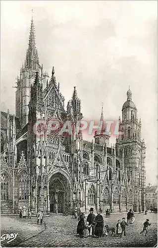 Cartes postales moderne Cathedrale d'Evreux (Eure) Facade Septentrionale