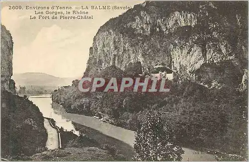 Ansichtskarte AK Environs d'Yenne La Balme (Savoie) Les Gorges le Rhone