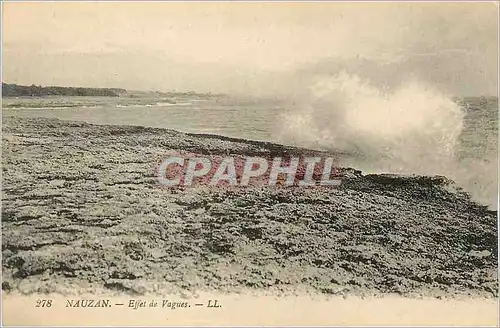 Cartes postales Nauzan Effet de Vagues