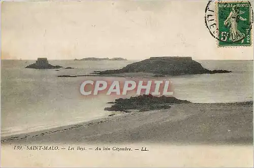 Cartes postales Saint Malo Les Beys Au Loin Cezembre