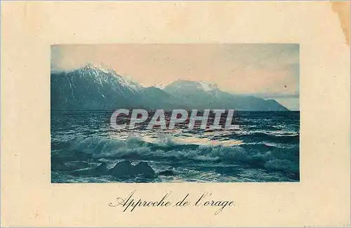 Cartes postales Approche de l'Orage