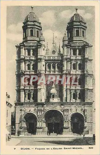 Cartes postales Dijon Facade de l'Eglise Saint Michel