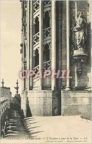 Cartes postales Orleans La Cathedrale L'Escalier a Jour de la Tour