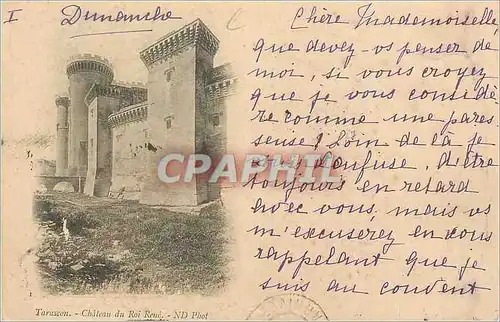 Cartes postales Tarascon Chateau du Roi Rene (carte 1900)