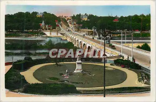 Moderne Karte Tours Vue sur le Grand Pont de Pierre