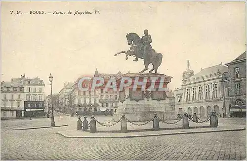 Cartes postales Rouen Statue de Napoleon 1er