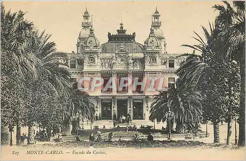 Cartes postales Monte Carlo Facade du Casino