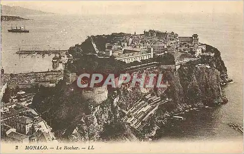 Cartes postales Monaco Le Rocher