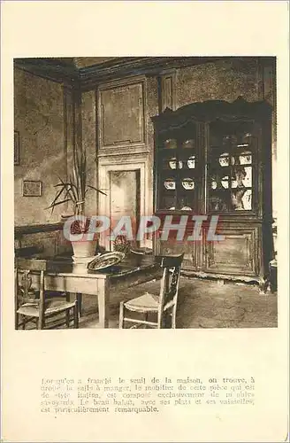 Cartes postales Lorsqu'on a Franchi le Seuil de la Maison on trouve a Droite le Salle a Manger Le Mobilier est d