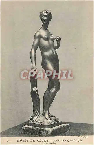 Cartes postales Musee de Cluny Bois Eve art Francais (XVIIe Siecle)