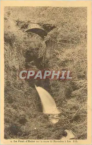 Cartes postales Le Pont d'Enfer sur la Route de Pierrefitte a Luz
