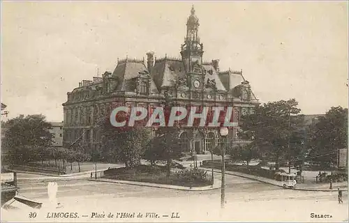 Cartes postales Limoges Place de l'Hotel de Ville