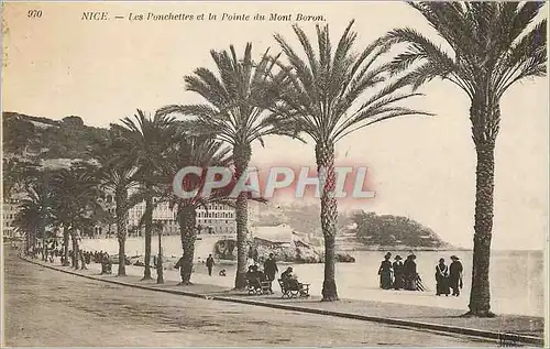 Cartes postales Nice Les Ponchettes et la Pointe du Mont Boron