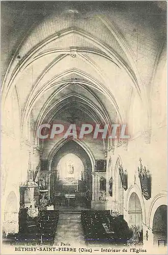 Cartes postales Bethisy Saint Pierre (Oise) Interieur de l'Eglise