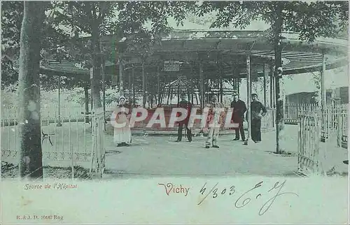 Cartes postales Vichy Source de l'Hopital (carte 1900)