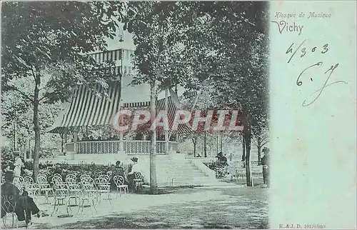 Cartes postales Vichy Kiosque de Musique (carte 1900)