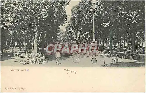 Ansichtskarte AK Vichy Allee du Parc (carte 1900)