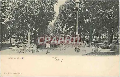 Cartes postales Vichy Allee du Parc (carte 1900)