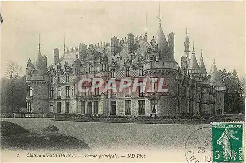 Cartes postales Chateau d'Esclimont Facade Principale