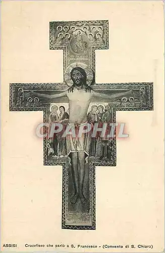 Cartes postales Assisi Crocefisso che Parlo a S Francesco Christ