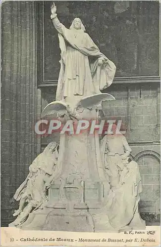 Cartes postales Cathedrale de Meaux Monument de Bossuet