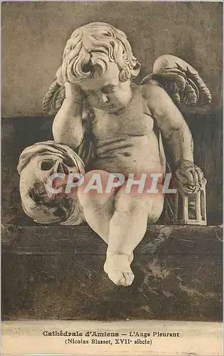 Cartes postales Cathedrale d'Amiens L'Ange Pleurant (Nicolas Blasset XVIIe Siecle)