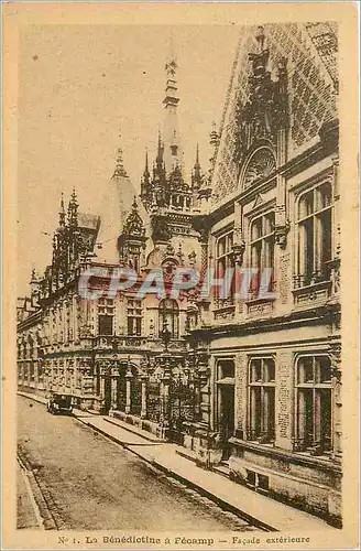 Cartes postales La Benedictine a Fecamp Facade Exterieure