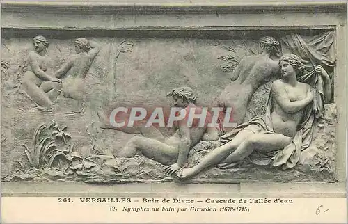 Cartes postales Versailles Bain de Diane Cascade de l'Allee d'Eau