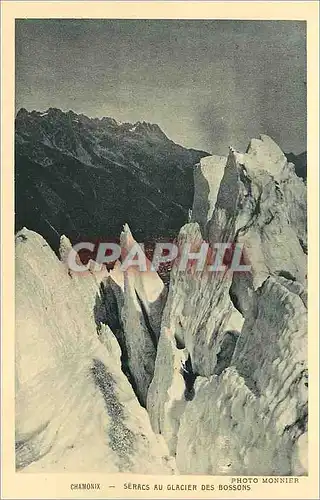 Cartes postales Chamonix Seracs au Glacier des Bossons