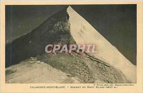 Cartes postales Chamonix Mont Blanc Sommet de Mont Blanc (4810 m)