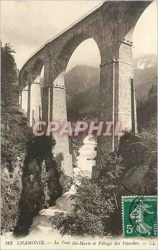 Cartes postales Chamonix Le Pont Ste Marie et Village des Houches