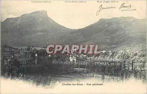 Cartes postales Challes les Eaux Vue Generale (carte 1900)