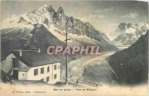 Cartes postales Mer de Glace Vue de Flegere Chamonix