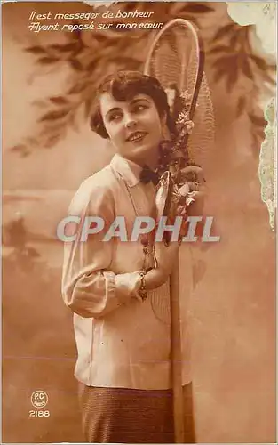 Cartes postales Il est Messager de Bonheur Ayant repose sur mon Coeur