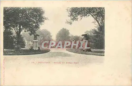 Cartes postales Toulouse Entree du Grand Rond ours (carte 1900)