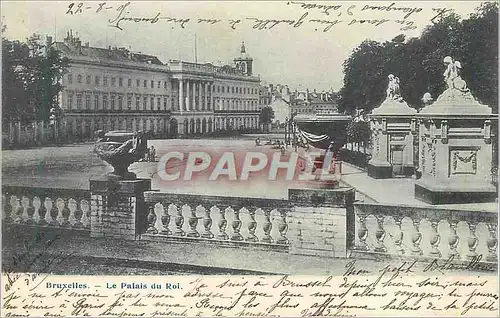 Cartes postales Bruxelles Le Palais du Roi (carte 1900)