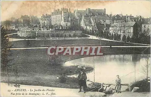 Cartes postales Angers Le Jardin des Plantes Vue prise de la Montagne