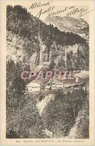 Cartes postales Savoie La Giettaz Un Village Alpestre