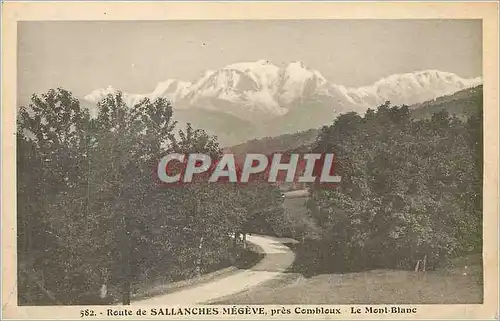Cartes postales Route de Sallanches Megeve pres Combloux Le Mont Blanc