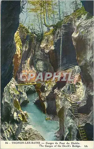 Cartes postales Thonon les Bains Gorges du Pont du Diable