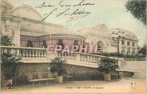 Ansichtskarte AK Vichy Le Casino (carte 1900)